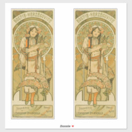 Bosnië en Herzegovina door Alphonse Mucha (1900) Sticker
