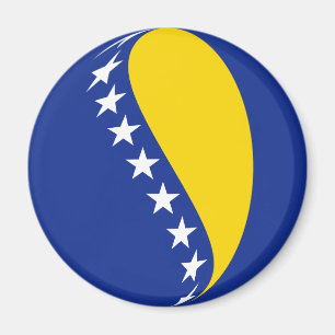 Bosnië en Herzegovina Fisheye Flag Magnet Magneet