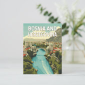 Bosnië en Herzegovina Illustratie Reiskunst Briefkaart (Staand voorkant)