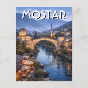 Bosnië en Herzegovina Mostar Reizen Briefkaart