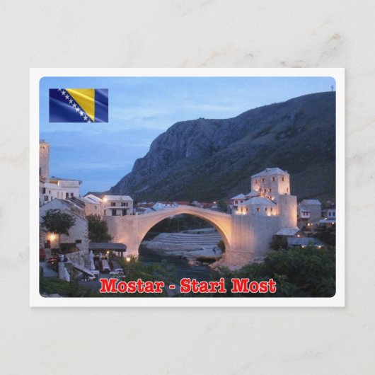 Bosnië en Herzegovina - Mostar - Stari most - Briefkaart (Voorkant)