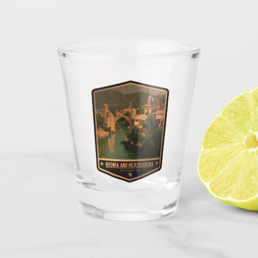 Bosnië en Herzegovina Shot Glas (Voorkant)