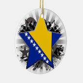 Bosnië en Herzegovina Star Keramisch Ornament (Rechts)