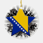 Bosnië en Herzegovina Star Keramisch Ornament (Achterkant)