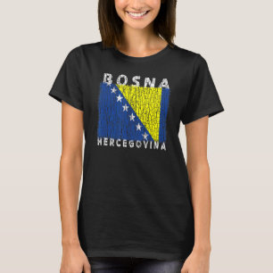 Bosnië en Herzegovina vlag gebruikt voor Bosnisch T-shirt