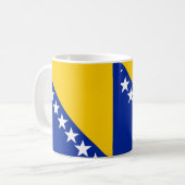 Bosnië en Herzegovina Vlag Keramische Mok (Voorkant links)