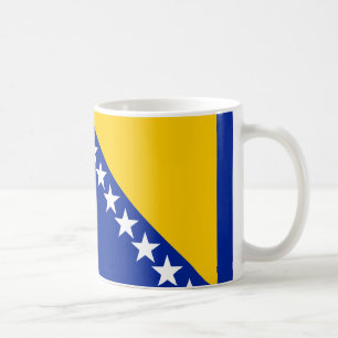 Bosnië en Herzegovina Vlag Keramische Mok