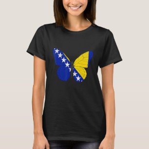 Bosnië En Herzegovina Vlag Vlinder Bosnische Druif T-shirt