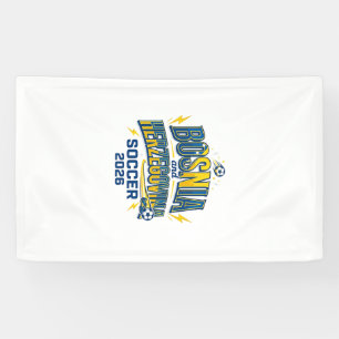 Bosnië en Herzegovina Voetbal 2026 Voetbal Vet Cdr Spandoek