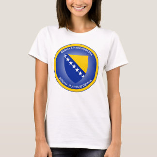 Bosnië en Herzegovina Wapenschild Cirkelvorm T-shirt