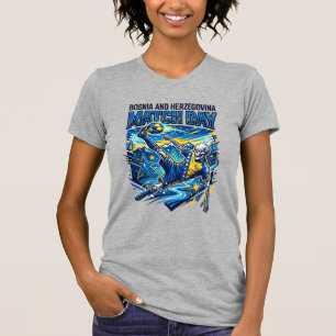 Bosnië en Herzegovina Wedstrijddag Skelet Aanvalle T-shirt