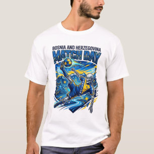 Bosnië en Herzegovina Wedstrijddag Skelet Aanvalle T-shirt