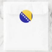 Bosnië-Herzegovina kwaliteit Vlag Cirkel Ronde Sticker (Tas)