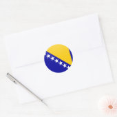 Bosnië-Herzegovina kwaliteit Vlag Cirkel Ronde Sticker (Envelop)