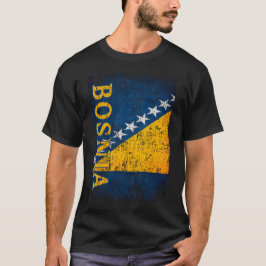 Bosnië Vlag Gift Vrouwen Mannen Kinderen Bosnië Re T-shirt