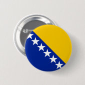 Bosnië-vlag Ronde Button 5,7 Cm (Voorkant /achterkant)