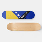 Bosnië-vlag Skateboard (Horizontaal)