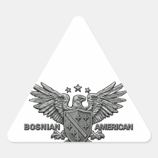Bosniër-Amerikaanse Thapparel Driehoek Sticker (Voorkant)