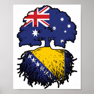 Bosnisch-Australische Australië - boomstammen Poster