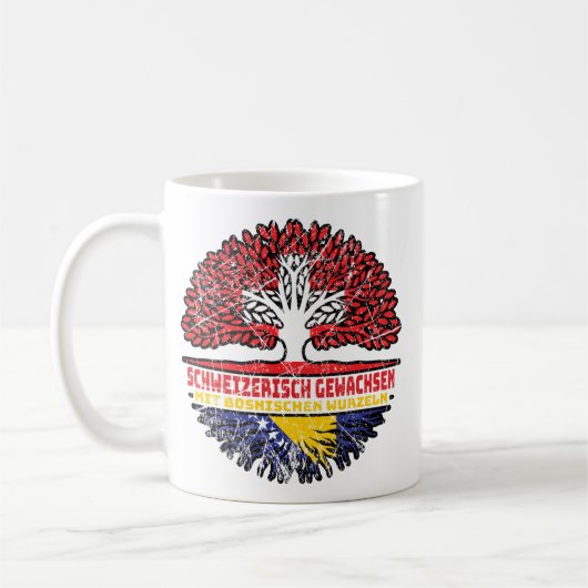 Bosnisch Bosnisch Schweizer Schweiz Baum Wurzel Koffiemok (Links)