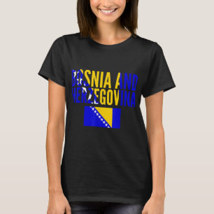 Bosnisch cadeau - landenvlag Bosnië en Herzegovina T-shirt