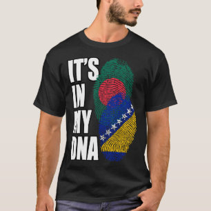 Bosnisch en Bangladeshi Mix DNA Flag Erfgoed T-shirt