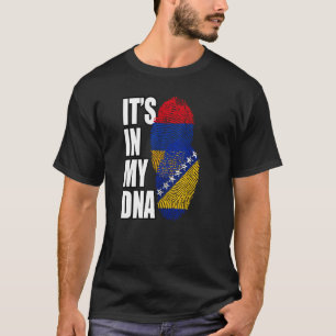 Bosnische en Armeense Mix DNA Vlag Erfgoed T-shirt
