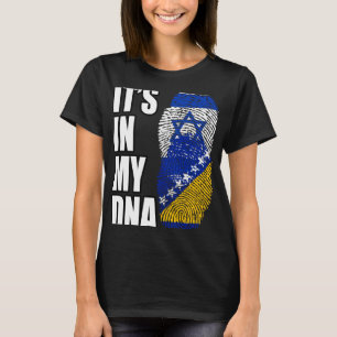 Bosnische en Israëlische mix DNA vlag erfgoed T-shirt