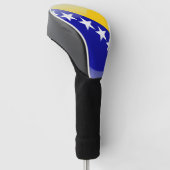 Bosnische glanzende vlag golfheadcover (Schuin)