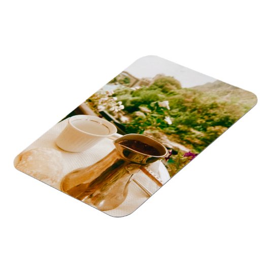 Bosnische koffiepauze in Mostar Magneet (Linkerzijde)