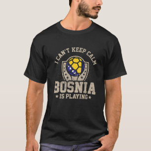 Bosnische Mannen van de vlag van Bosnië T-shirt
