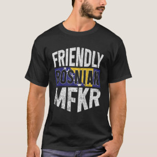 Bosnische vlag Bosnische Mannen 2 T-shirt