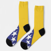 Bosnische vlag sokken (Links)