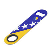 Bosnische wapenschild speed flessenopener (Achterkant Gekanteld)