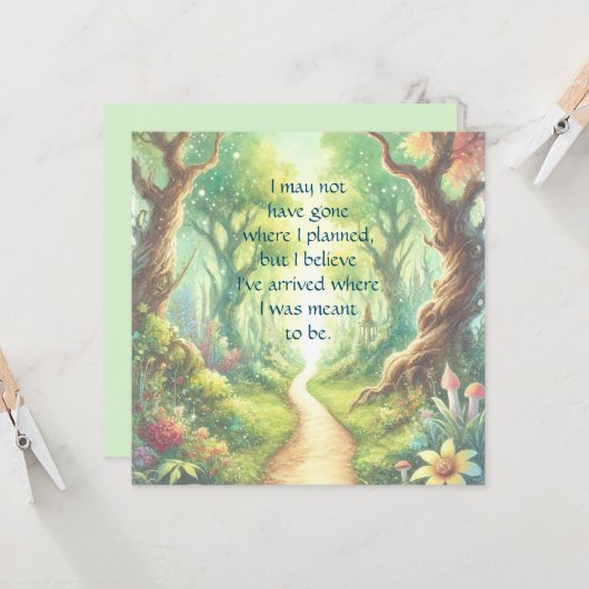 Bospad en prijsopgave kaart (Voorkant / Achterkant in situ)