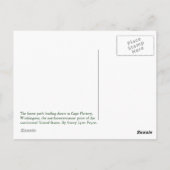 Bospad naar Cape Flattery Briefkaart (Achterkant)