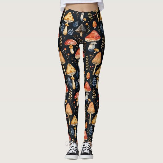 Bospaddenstoel en varen leggings (Voorkant)