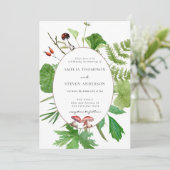 Bospaddenstoel | Woodland Wedding Kaart (Staand voorkant)