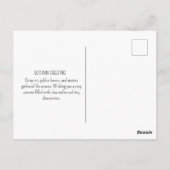  Bospaddenstoelen Herfstgroet Briefkaart (Achterkant)