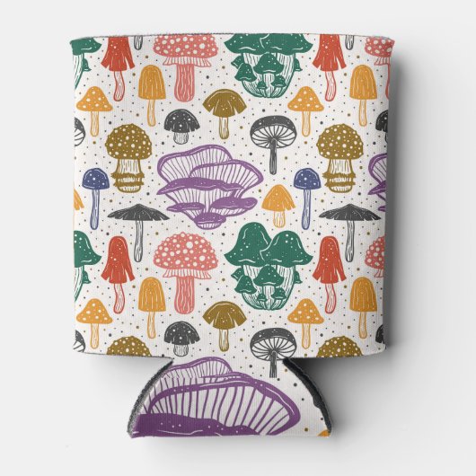 Bospaddenstoelen Ink Textuur Blikjeskoeler (Voorkant)