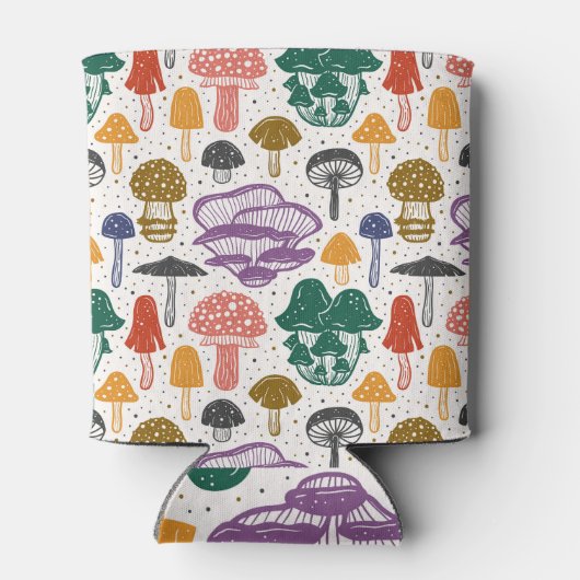 Bospaddenstoelen Ink Textuur Blikjeskoeler (Achterkant)