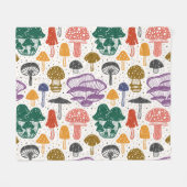 Bospaddenstoelen Ink  Textuur Fleece Deken (Voorkant (Horizontaal))