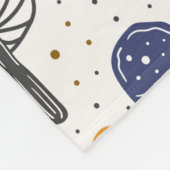 Bospaddenstoelen. Naadloos patroon, structuur, ach Fleece Deken (Hoek)