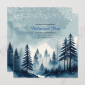  Bosque con nieve Kaart (Voorkant / Achterkant)