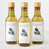 Bosquet d'oliviers | Étiquette de bouteille miniat (Bouteilles)
