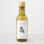 Bosquet d'oliviers | Étiquette de bouteille miniat (Devant)