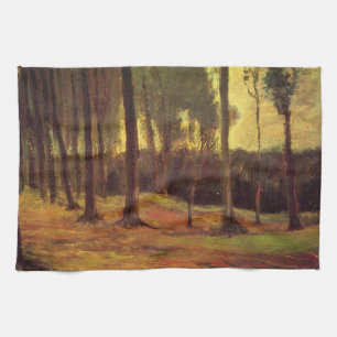 Bosrand van Vincent van Gogh Theedoek