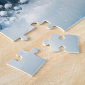 Bosrendier in een winterbos natuurleven legpuzzel (Zijkant)