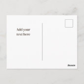 Bosrode Vos Bedankkaart Briefkaart (Achterkant)