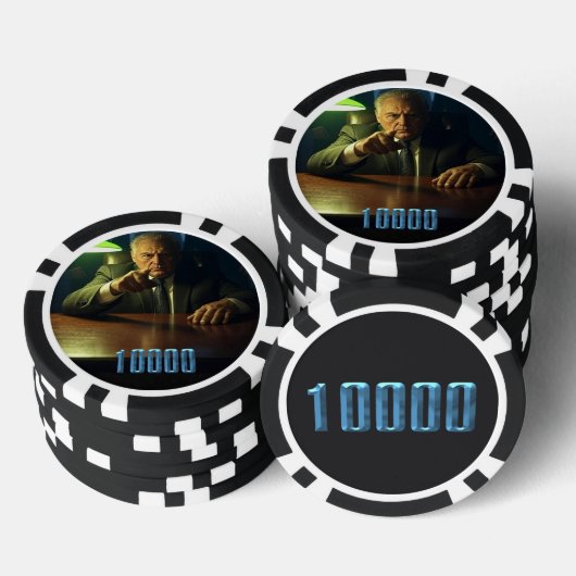 Boss 10000 dollar poker chip (Opstapeling)